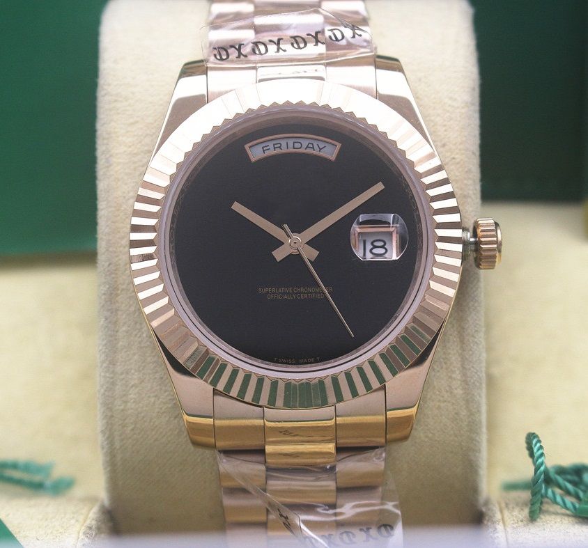 Acquistare Spedizione Gratuita Giorno Di Alta Qualità Data Oro Rosa 18  Carati Onice Nero Quadrante Nero 118208 Macchine Automatiche Orologi Da  Uomo Orologi Casual Da Uomo Economico | Consegna Veloce E Qualità |  It.Dhgate