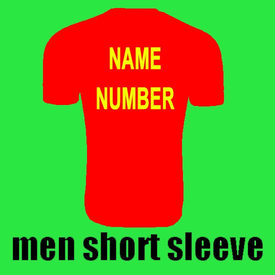 Men jersey with name number