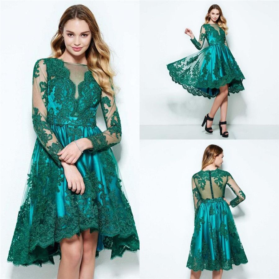 emerald green dress cocktail