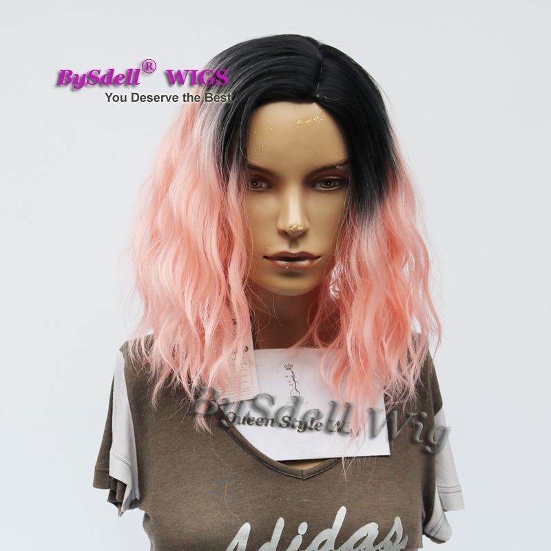 New Arrival Synthetic Short Wavy Curly Bob Hairstyle Wig Black