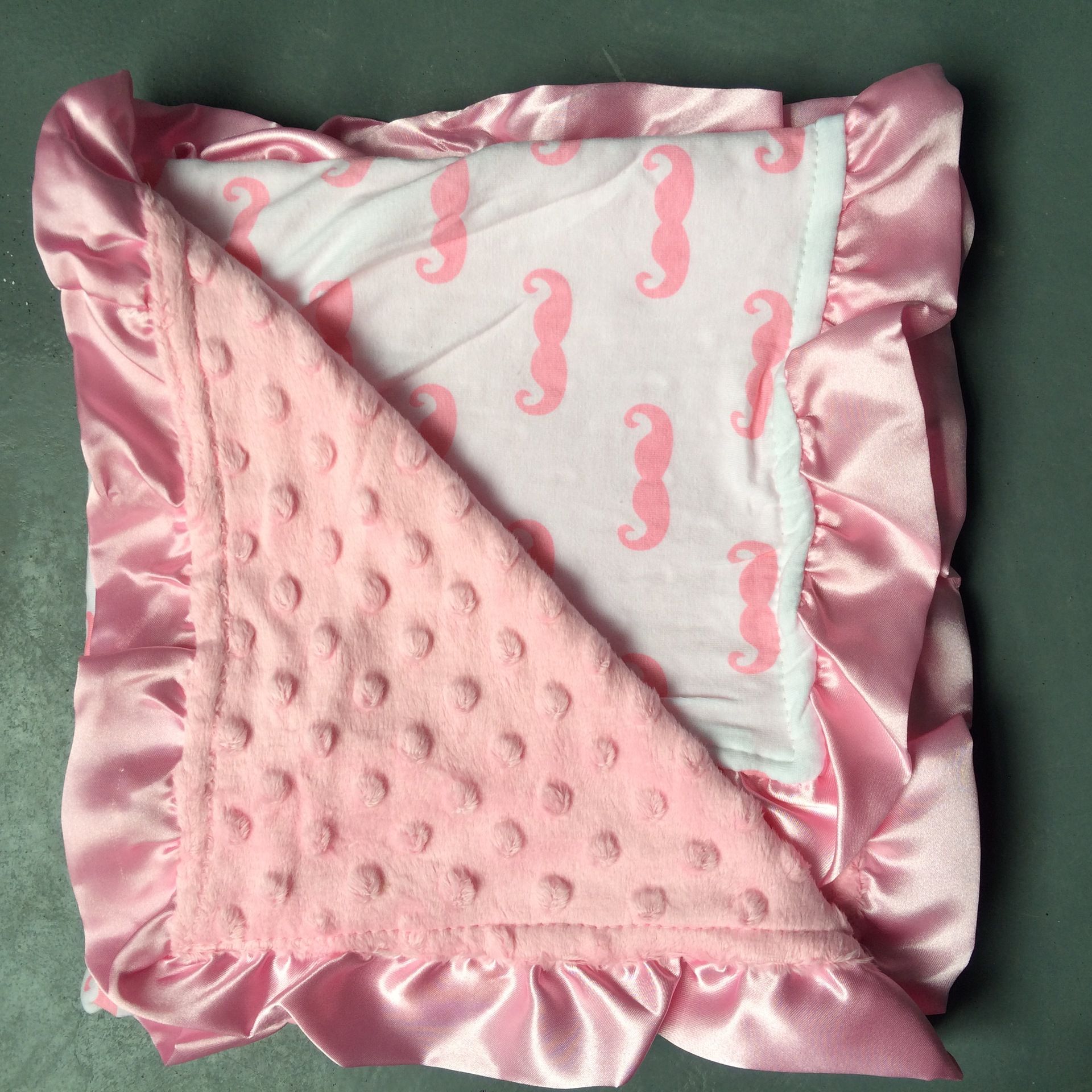 New Infant Baby Chevron Minky Blanket Knitting,Shower Gift Baby Cotton ...