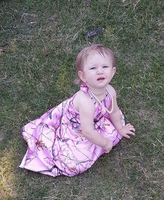 Pink Camo Flower Girl Dresses