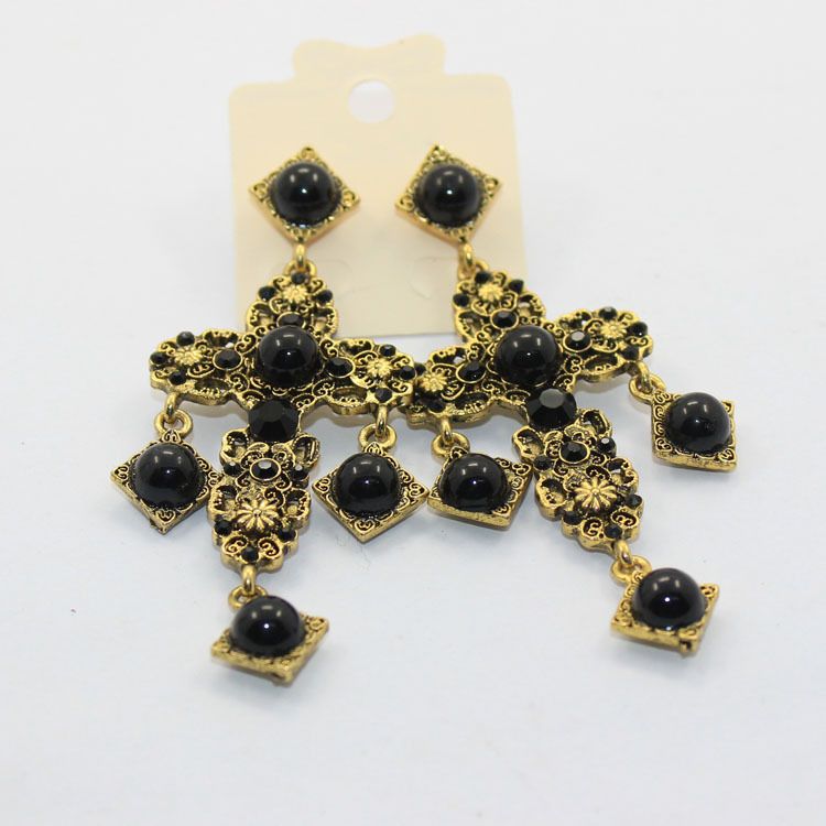 Mujeres Barroco Renacimiento Cruz Pendientes Temáticos Perlas Caída Pendientes De Oro Filigrana Pendiente Pendientes Medieval