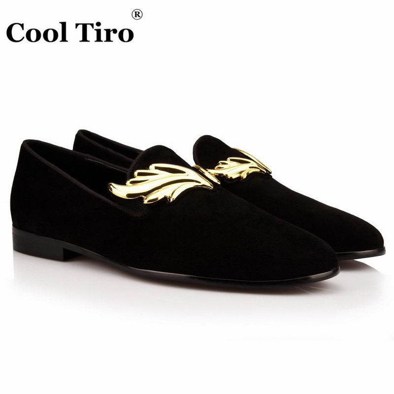 mens loafers with gold buckle