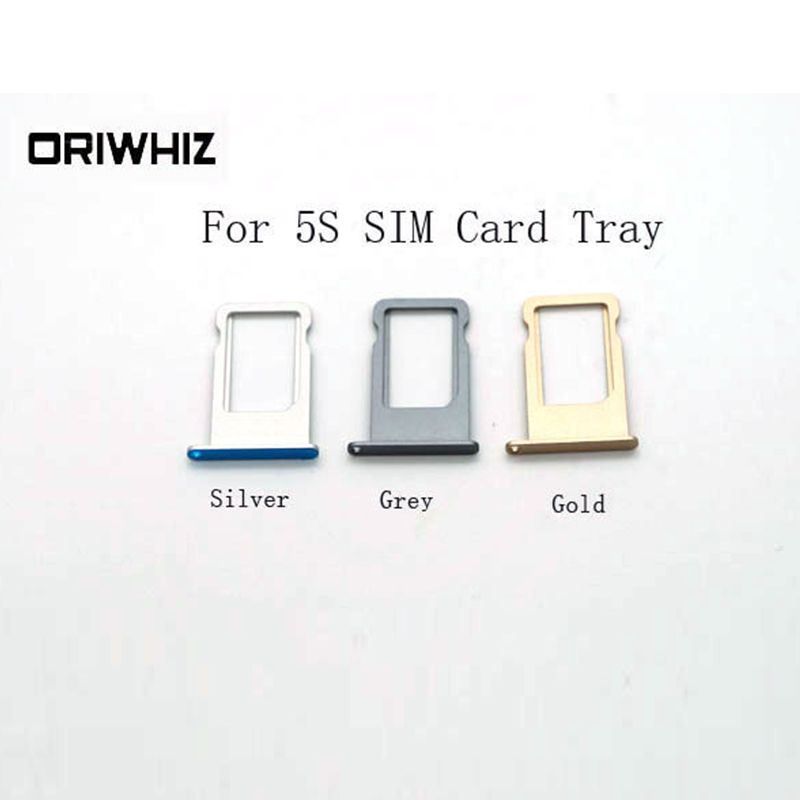 Real Pictures High Quality Sim Card Tray For Iphone 5s Silver Gold
