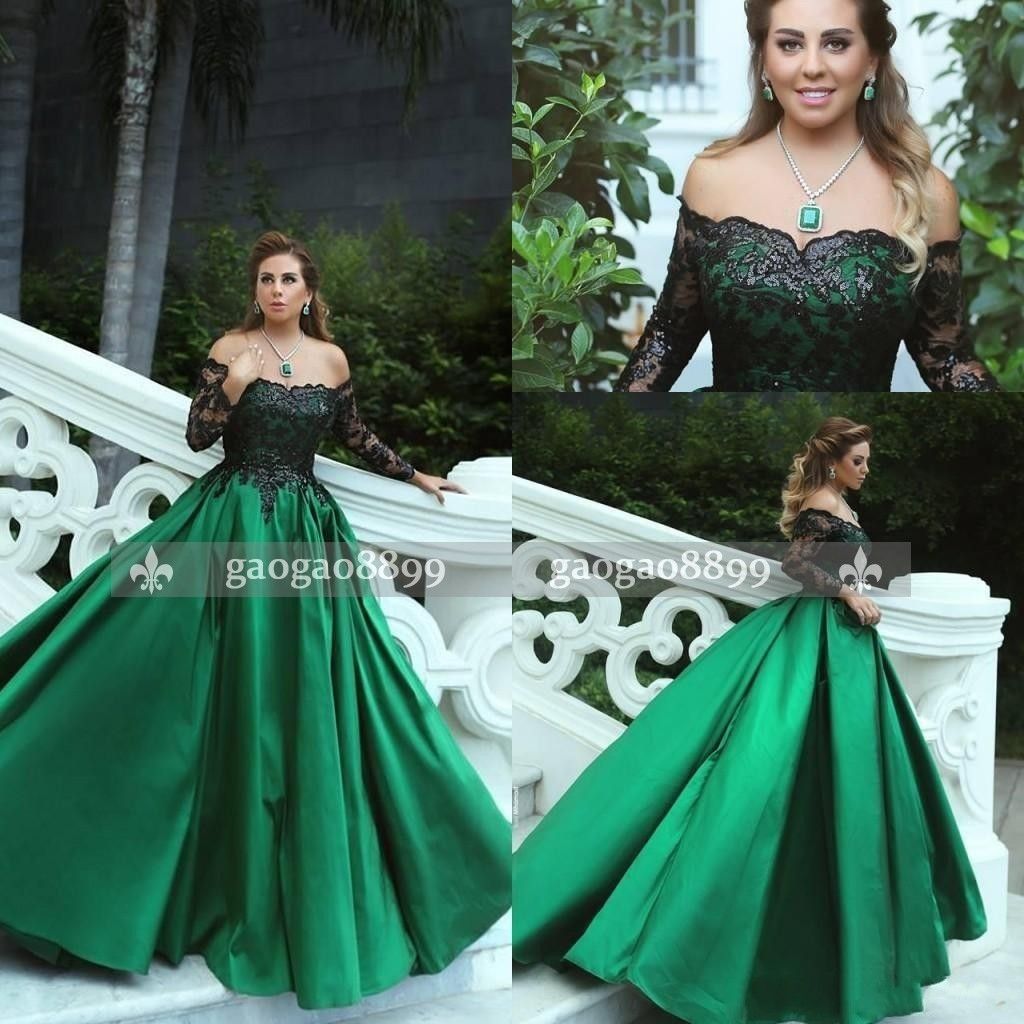 green and black sequin dress