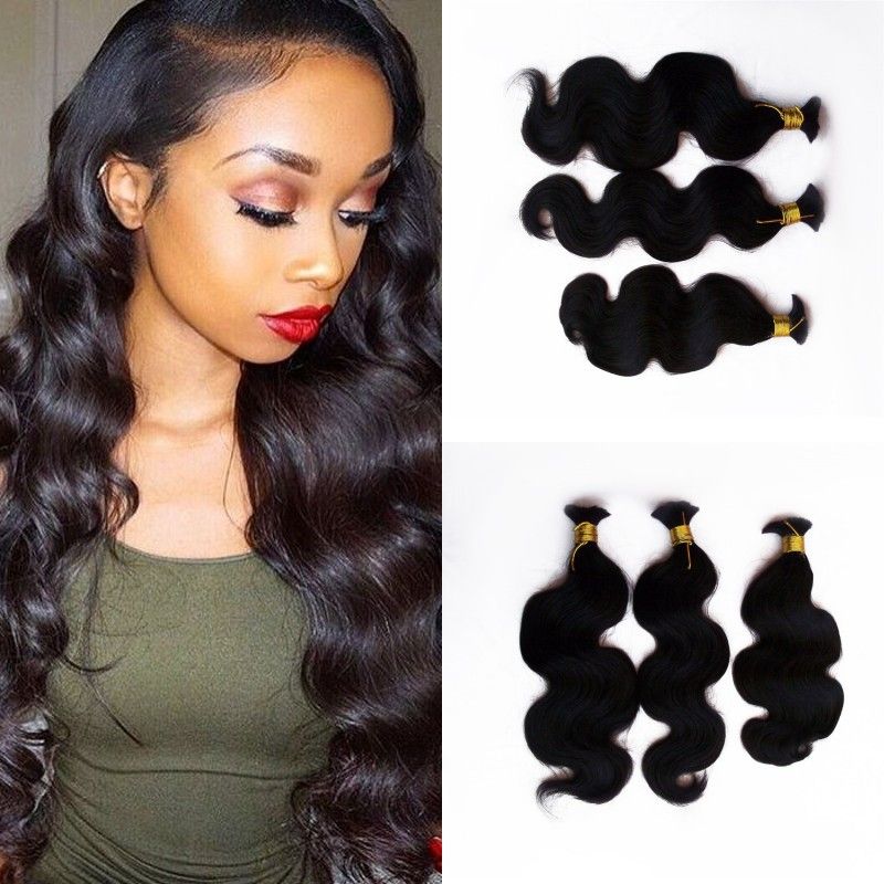 High Quality Peruvian Body Wave Human Hair Bulk For Braiding 3