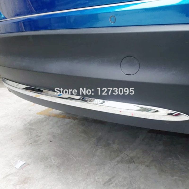 Stainless Steel Rear Bumper Sill Protector Trim For Mazda CX-5 CX5 2017 2018