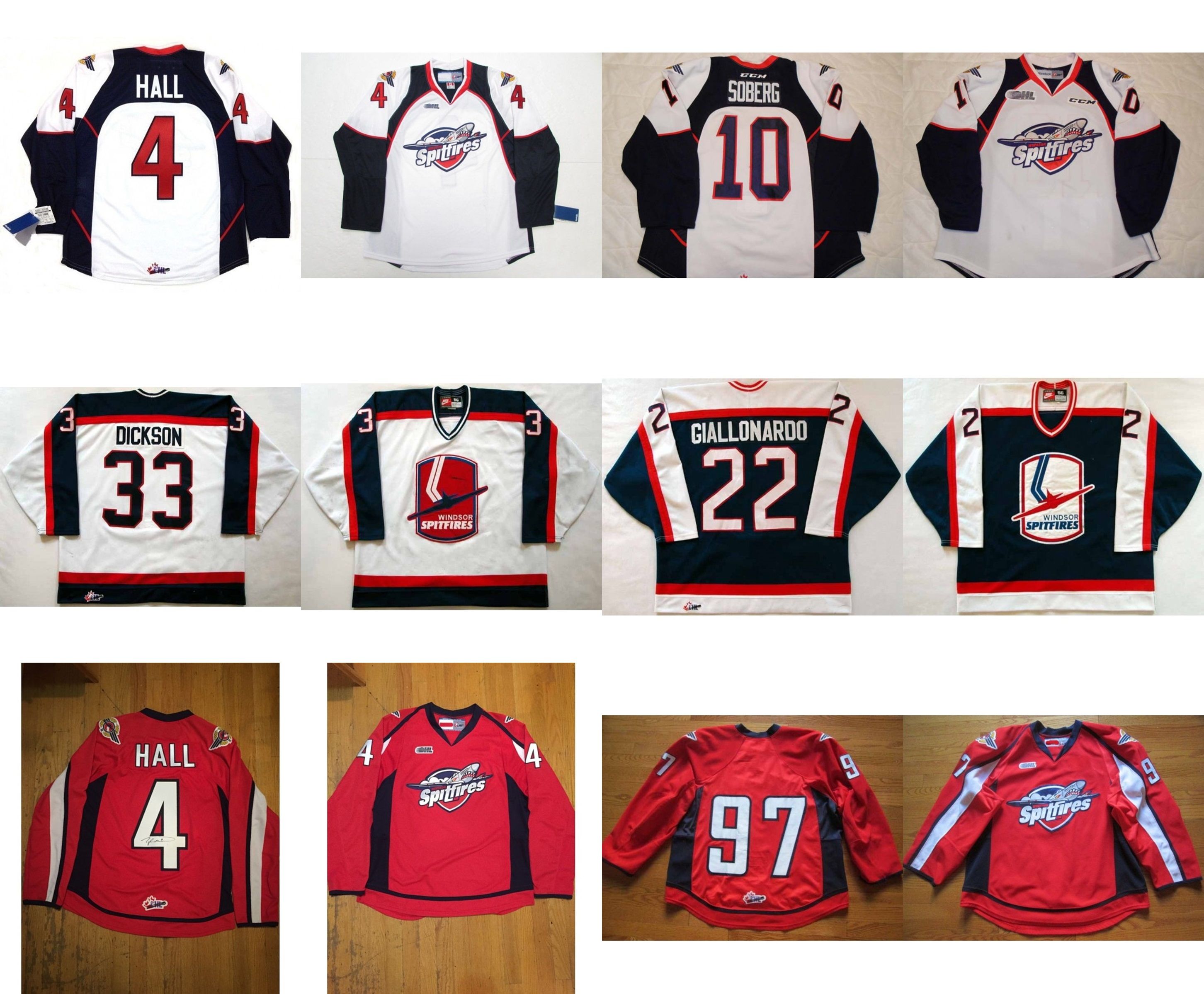 taylor hall windsor spitfires jersey