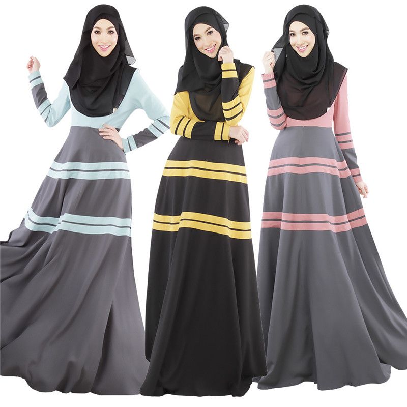 Hedendaags 2020 Abaya Elegant Muslim Dress Islamic Clothing Abaya Maxi Dress DQ-86