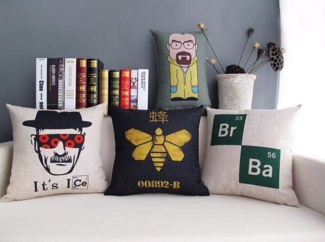 Cartoon Cute Breaking Bad Show Chemical Elements Art Painting