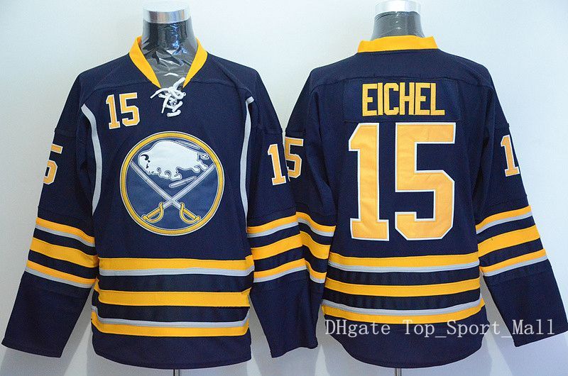 blue and yellow hockey jersey