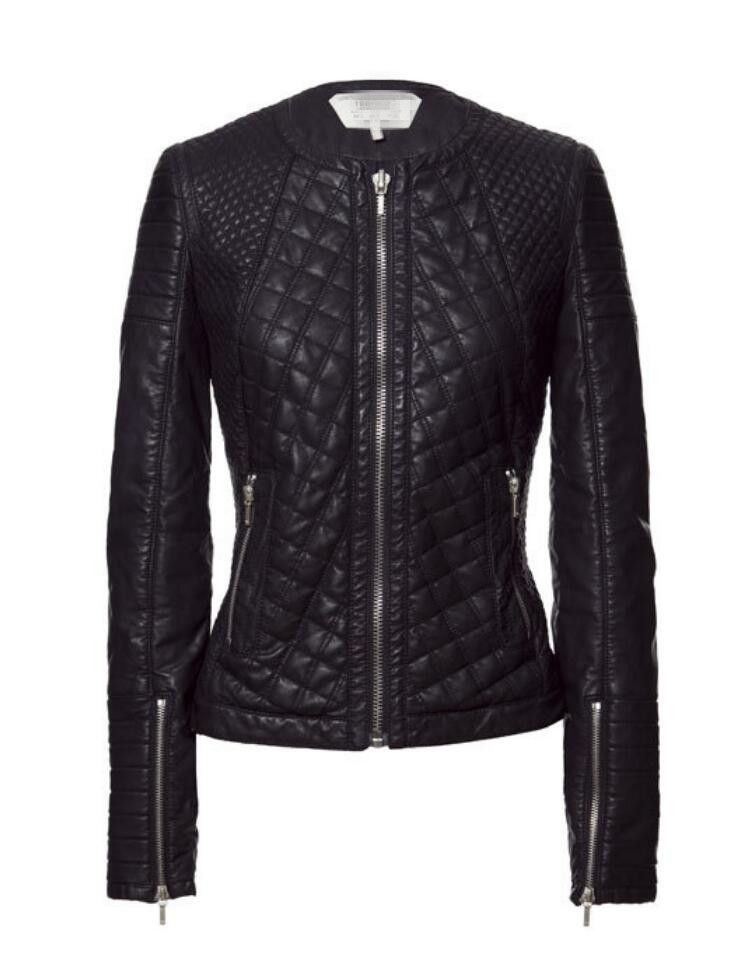 short fitted leather jackets for womens