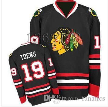 Cheap authentic Men's Chicago Blackhawks #19 Jonathan Toews Jersey Black  White Green RED Neck Vintage Sewn Hockey Jerseys - AliExpress