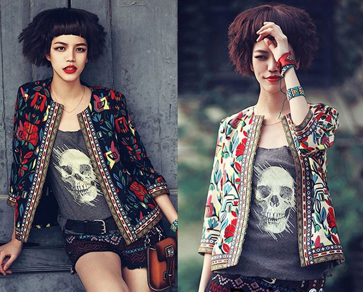 ladies embroidered jacket