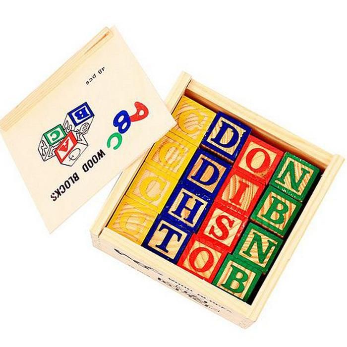 2019 1 X Alphabet Letter Educational Wooden Abc Blocks For Kids Childs Game Puzzle Toy Learn Read Spell From Sunshine6243 26 14