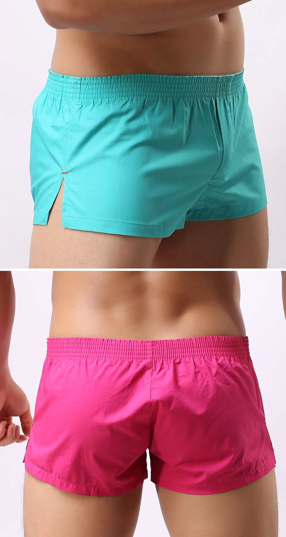 2021 2017 New Fashion Mens Underwear High Quality Cotton Texture Pure Color Briefs Underwear For