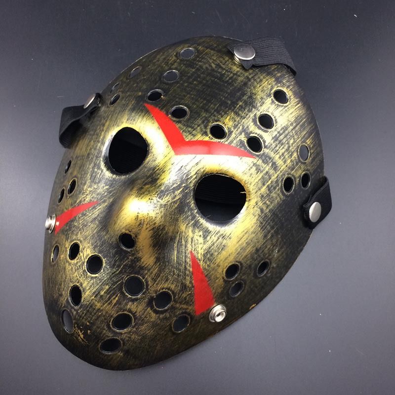 Archaistic Jason Mask Full Face Antique Killer Mask Jason Vs Friday The 13th Prop Horror Hockey Halloween Costume Cosplay Mask Gold Masquerade Masks Gold Venetian Mask From Venus2013 1 78 Dhgate Com