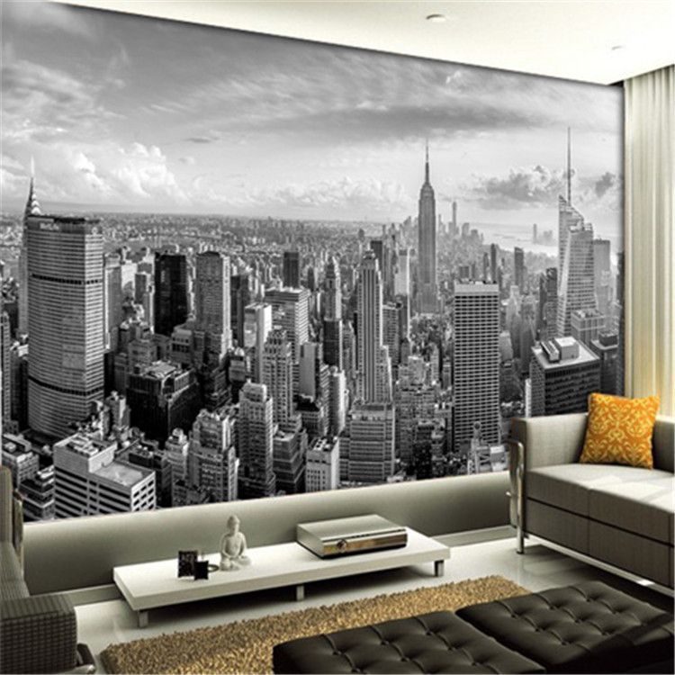 Grosshandel 5d Papel Murals New York City Gebaude Landschaft In Schwarz Weiss 3d Fototapete Tapete Fur Wand Raum Hintergrund 3d Wand Leben Von Fumei66 25 83 Auf De Dhgate Com Dhgate