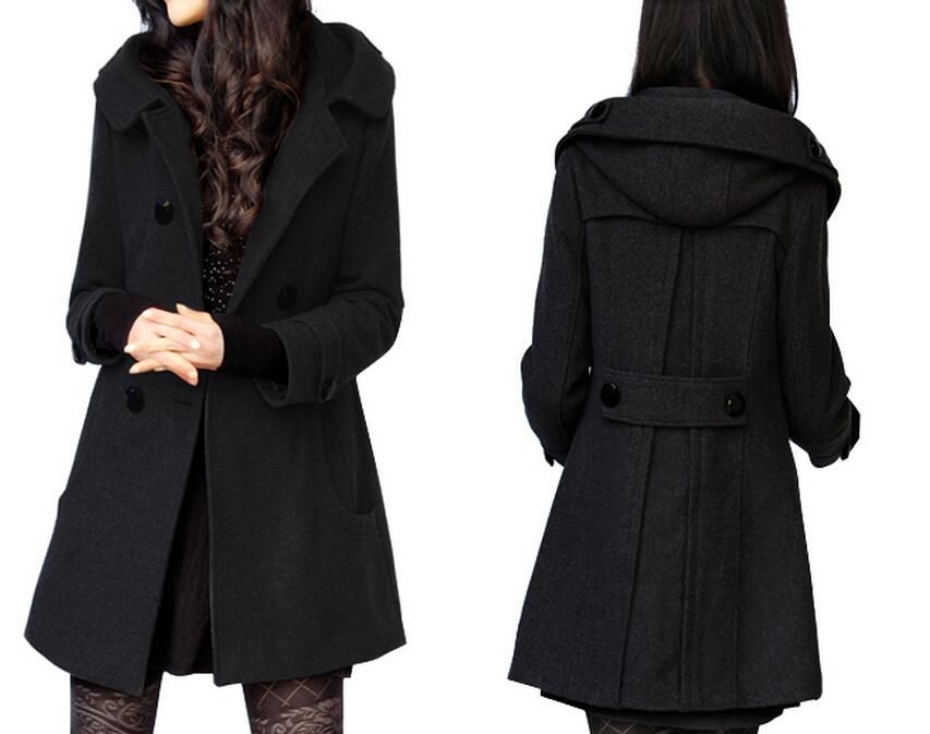 casaco de inverno feminino preto