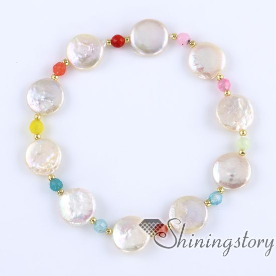 Bohemia Beads Multi Filamento Pulsera del estiramiento