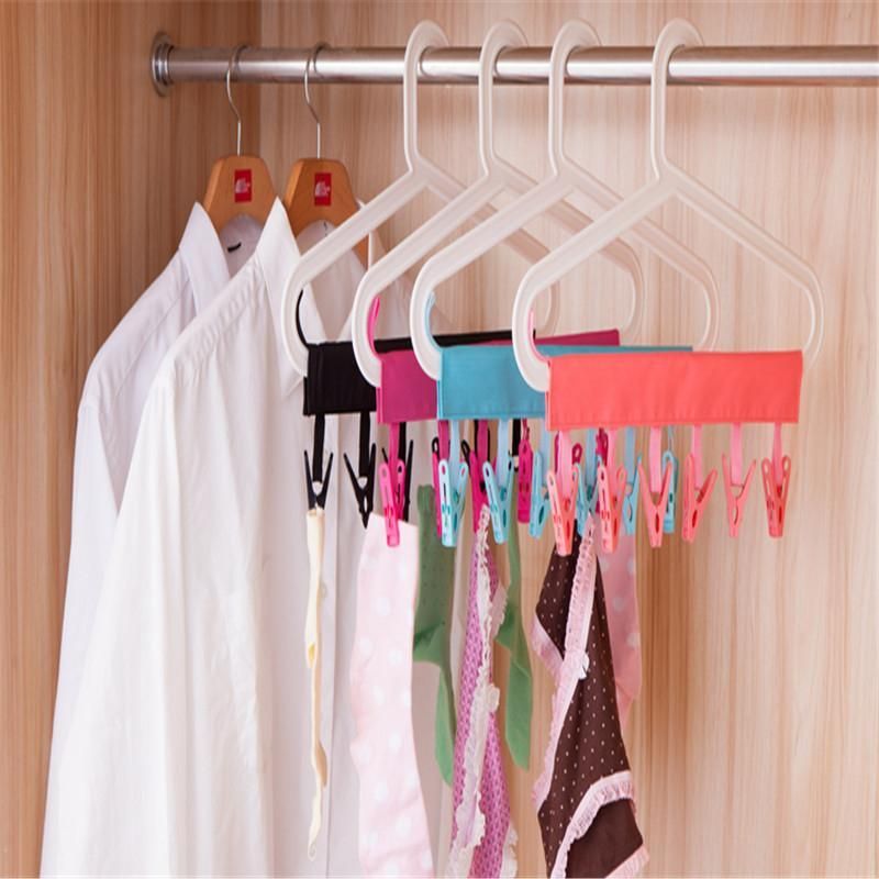 2021 Portable Folding Clothing Coat Hanger Travel Foldable Hanger With