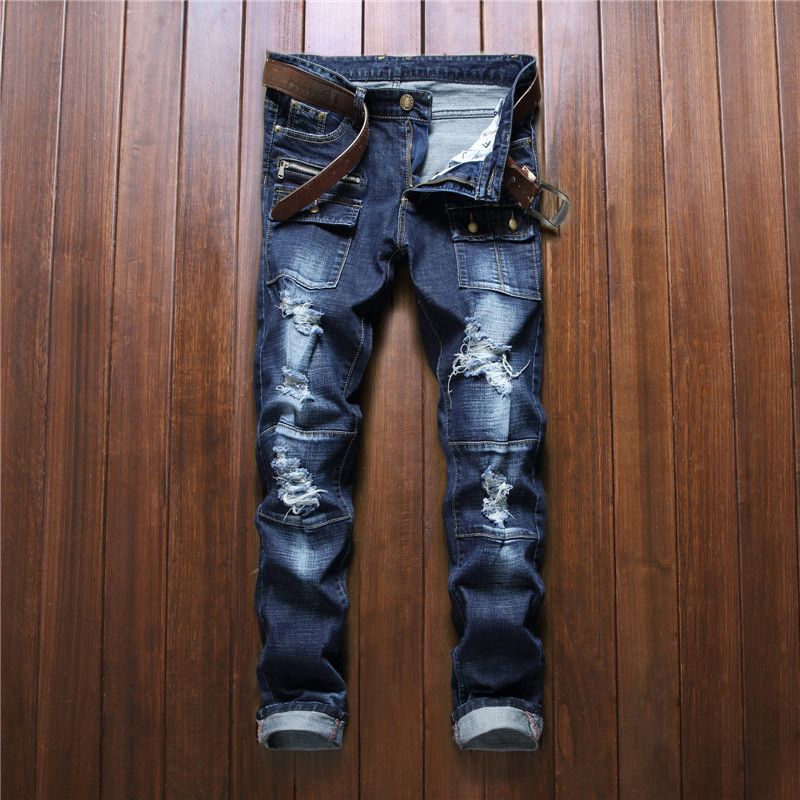 mens designer biker jeans
