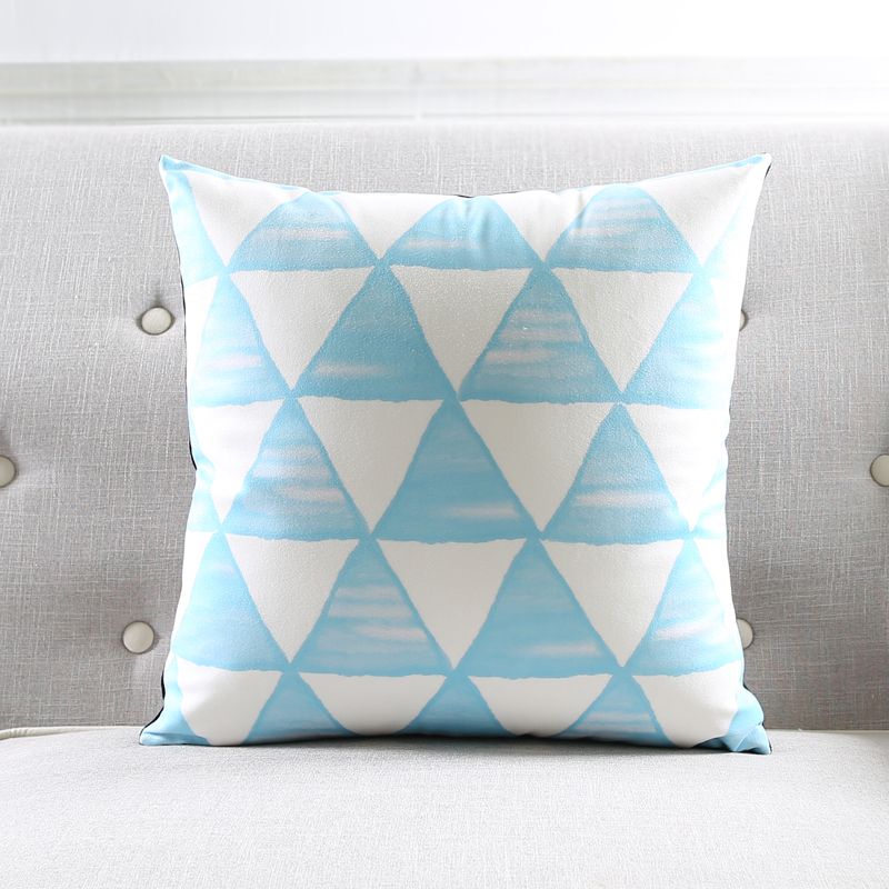 Geometric Triangles Rhombus Cushion Covers Nordic Minimalist Polka
