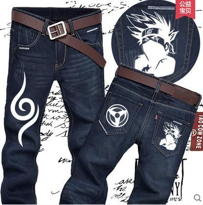 Compra Al Por Mayor Naruto Logo Pantalones Kakashi Jeans, Calidad Barato |  Entrega Rápida Y Calidad | Es.Dhgate