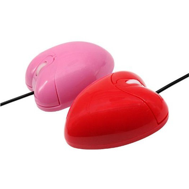 2021 Novelty Strawberry Shape Computer Mouse USB Optical Mouse Sweet