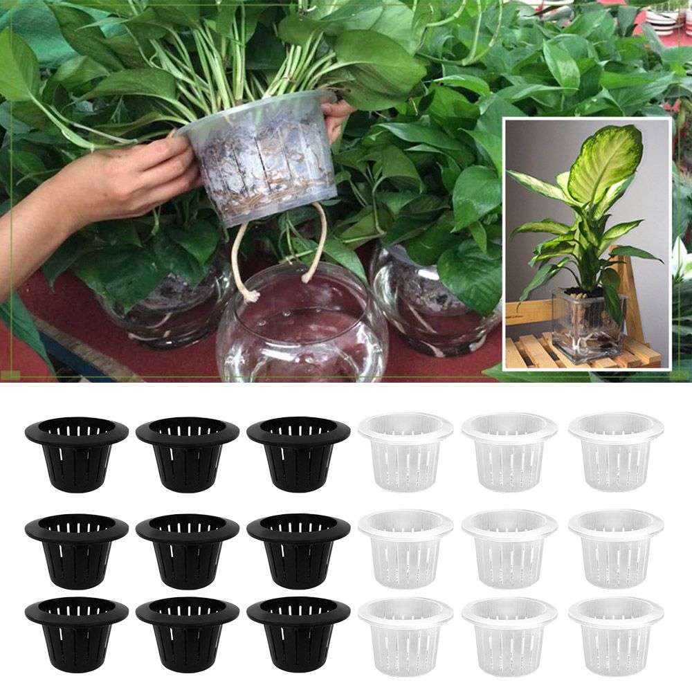 Plants Mesh Net Pot Cup Basket For Hydroponics Planting Grow