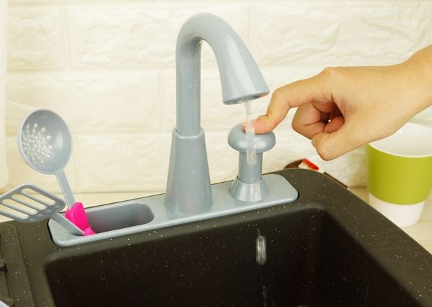 play kitchen with real running water