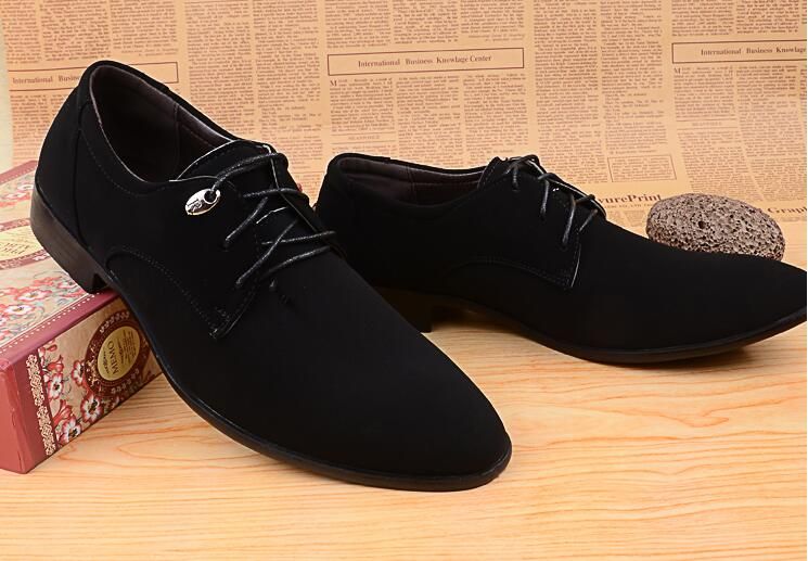 flat shoes for men black