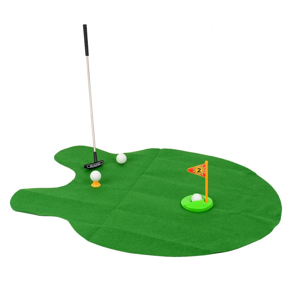 Wholesale Bathroom Funny Golf Toilet Time Mini Game Play Putter Novelty Gag  Gift Mat Set From Grid, $9.68 | DHgate.Com