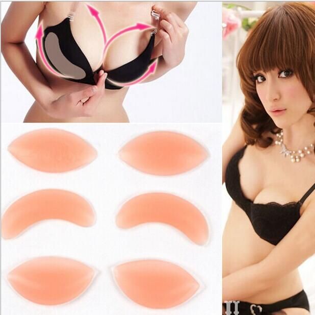 2PCS Soft Silicone Gel Bra Breast Enhancers Push Up Pads Bikini Fillets Insert