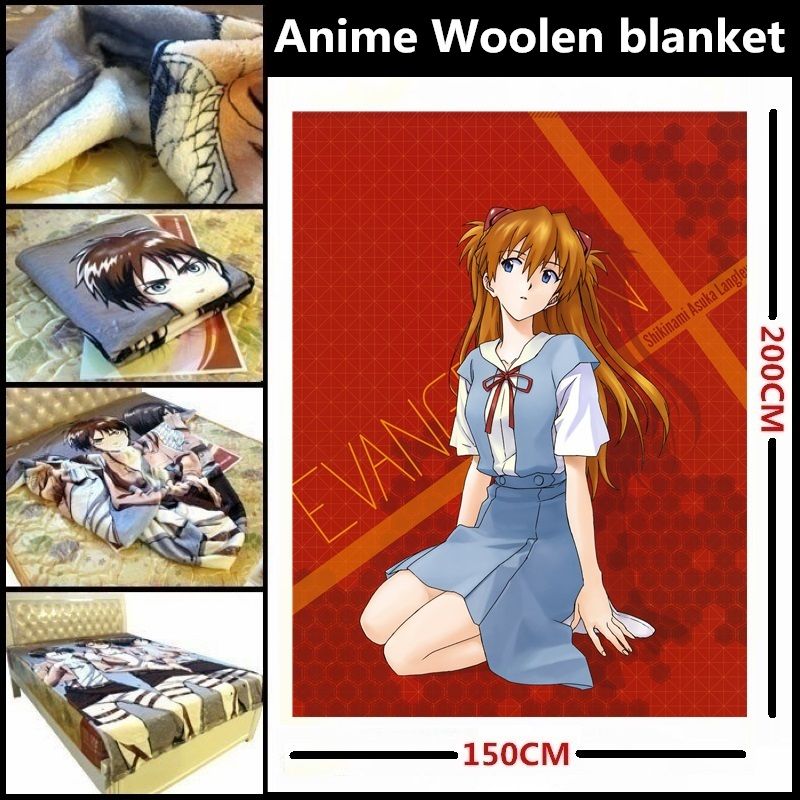 Anime Neon Genesis Evangelion Ikari Shinji Ayanami Rei Asuka Langley Soryu Mari Nagisa Kaworu Beautiful Velveteen Woolen Blanket Bed Linings From Fangcheng18s Store Dhgate Com