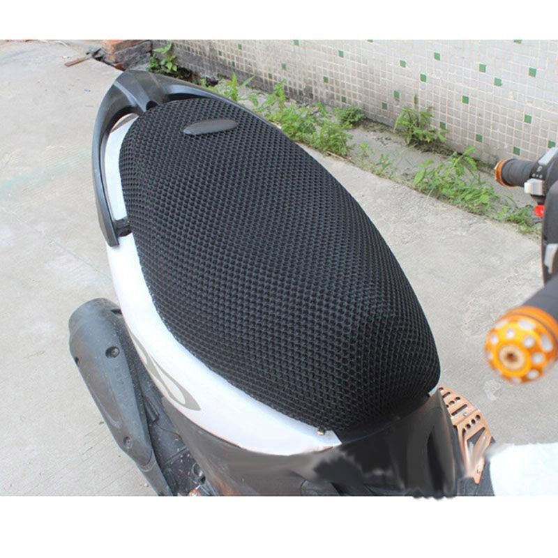 Motorrad Sitzbezug Atmungsaktiver 3D-Netznetzkissen Anti-Rutsch-Mopedbezug 