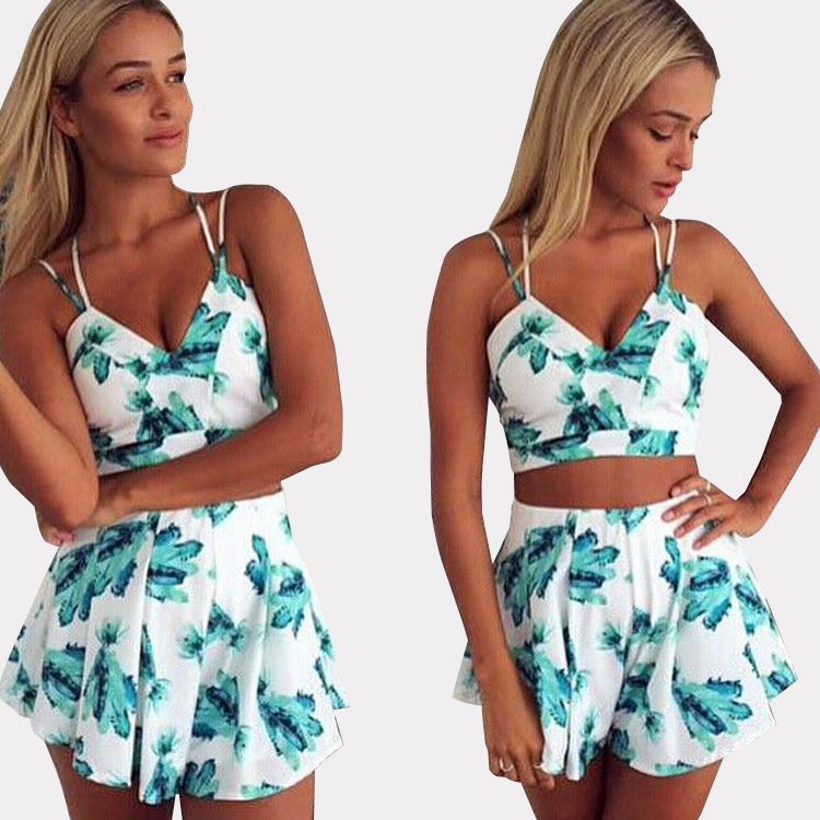 summer skirt and top set