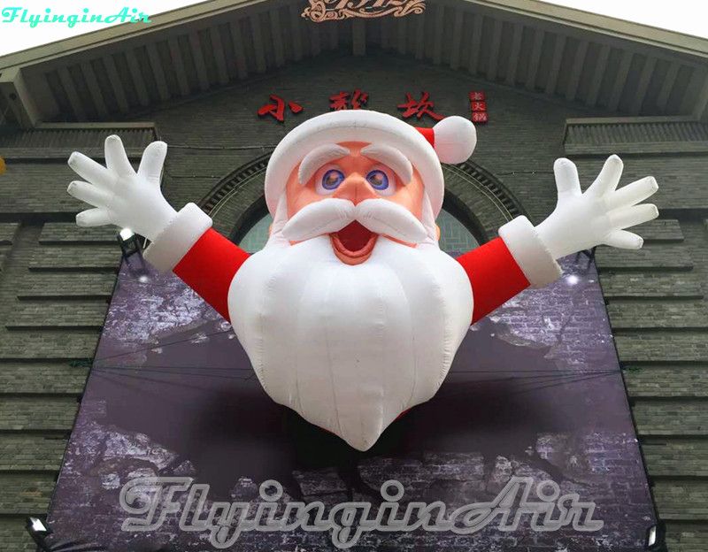 6m hanging inflatable christmas santa