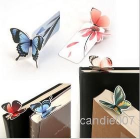 3d Stationery Butterfly Paper Bookmarks Shool Office Supplies