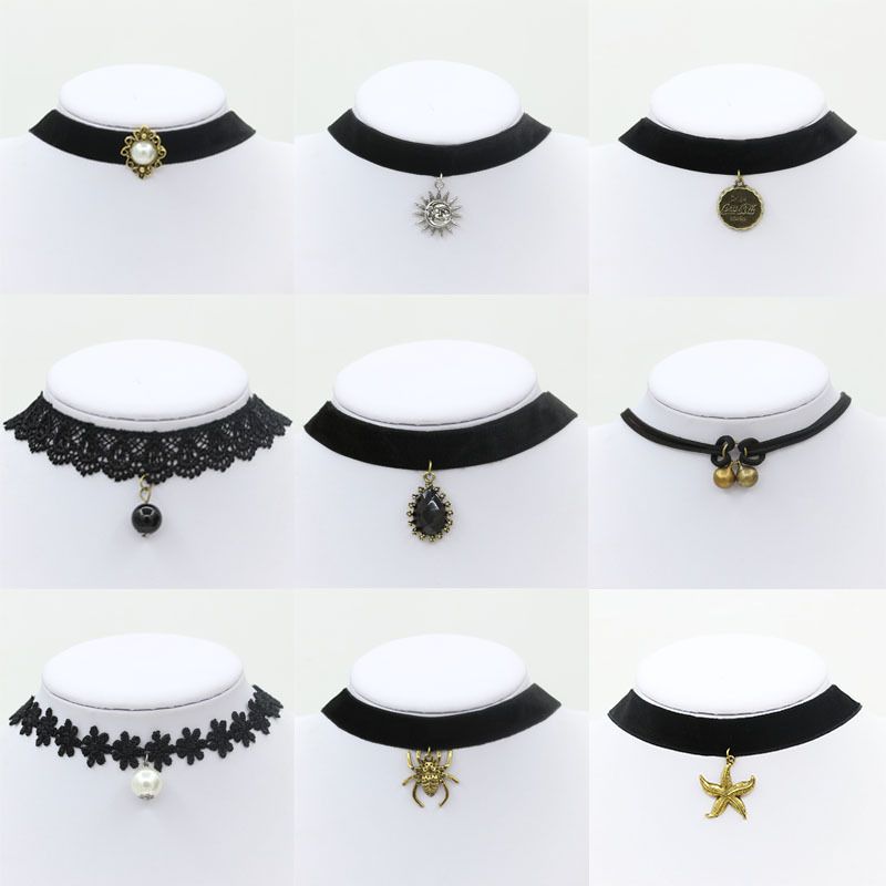 velvet choker necklace