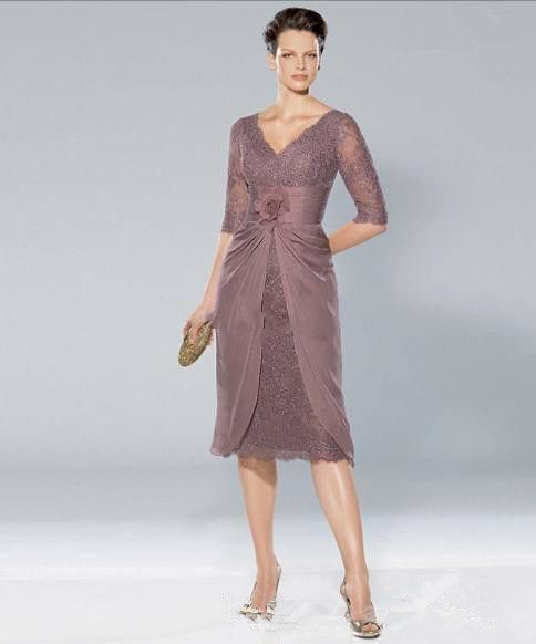 mother of the bride t length dresses
