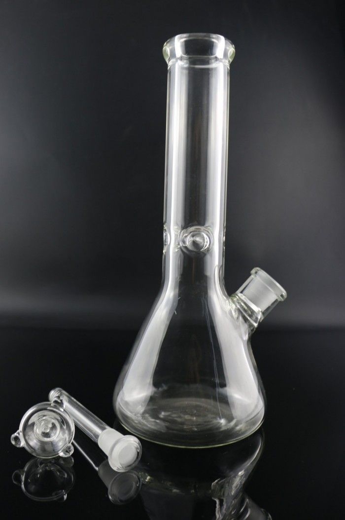 Discount 9mm Thick Beaker Bongs Super Heavy Glass Water Pipe Glass Bong