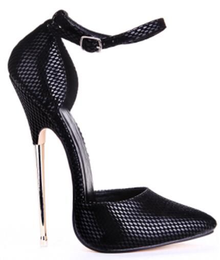 hot black high heel shoes
