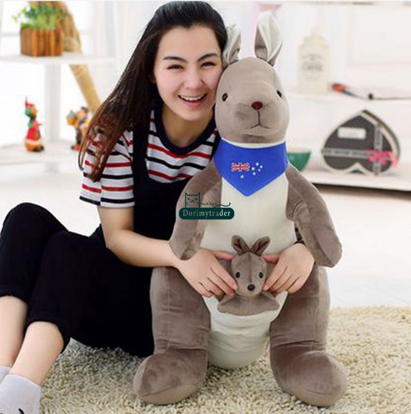 large stuffed kangaroo