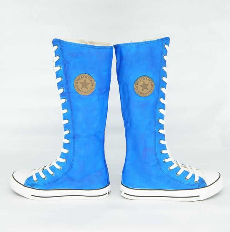 knee high sneakers for youth