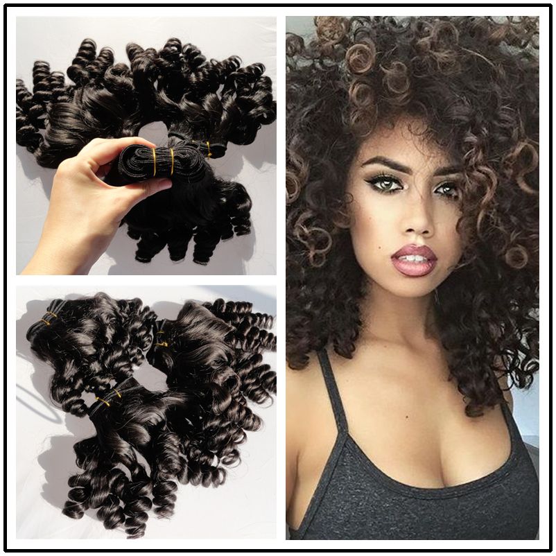 2020 Unprocessed Aunty Funmi Hair Bouncy Curly Peruvian Curly