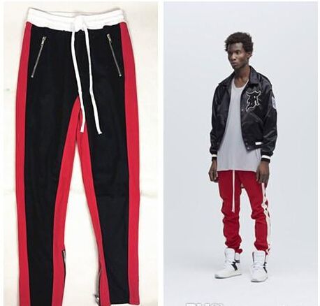 mens red casual pants