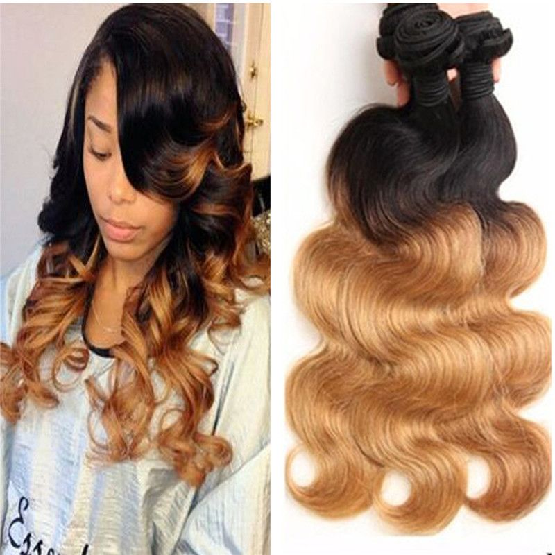 2020 Ombre Hair Bundles Brazilian Peruvian Malaysian Human Hair