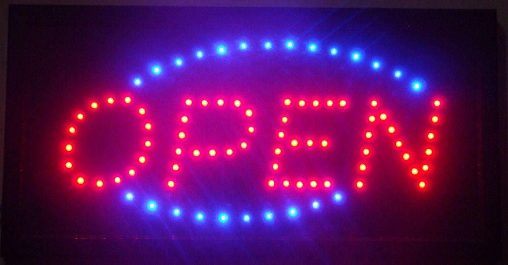 compre 2016 carteras de neon de la tienda que funcionan estupendamente brillantes tablero led muestra abierta del negocio 19 x 10 carteleras llevadas